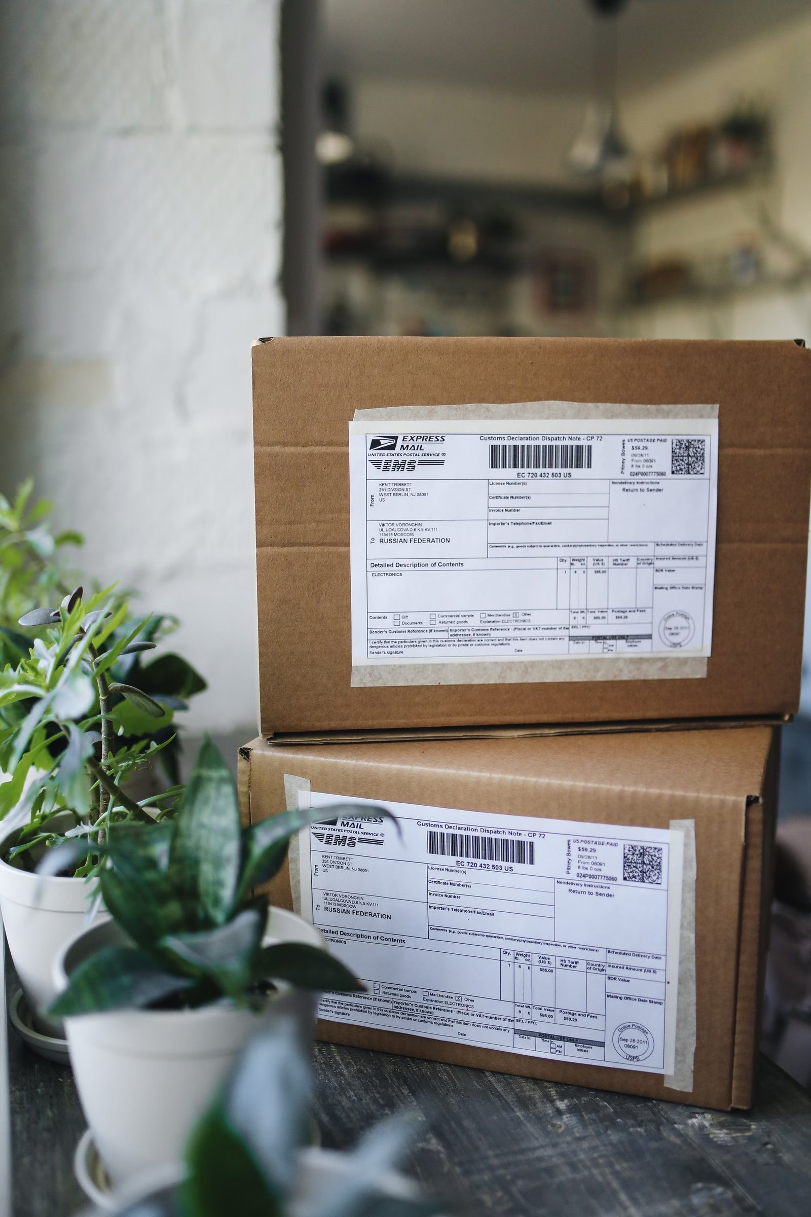 Barcode label roll on industrial printer
